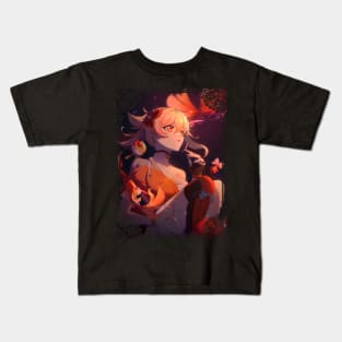 Yoimiya with Goldfish Fireworks - Genshin Impact Kids T-Shirt